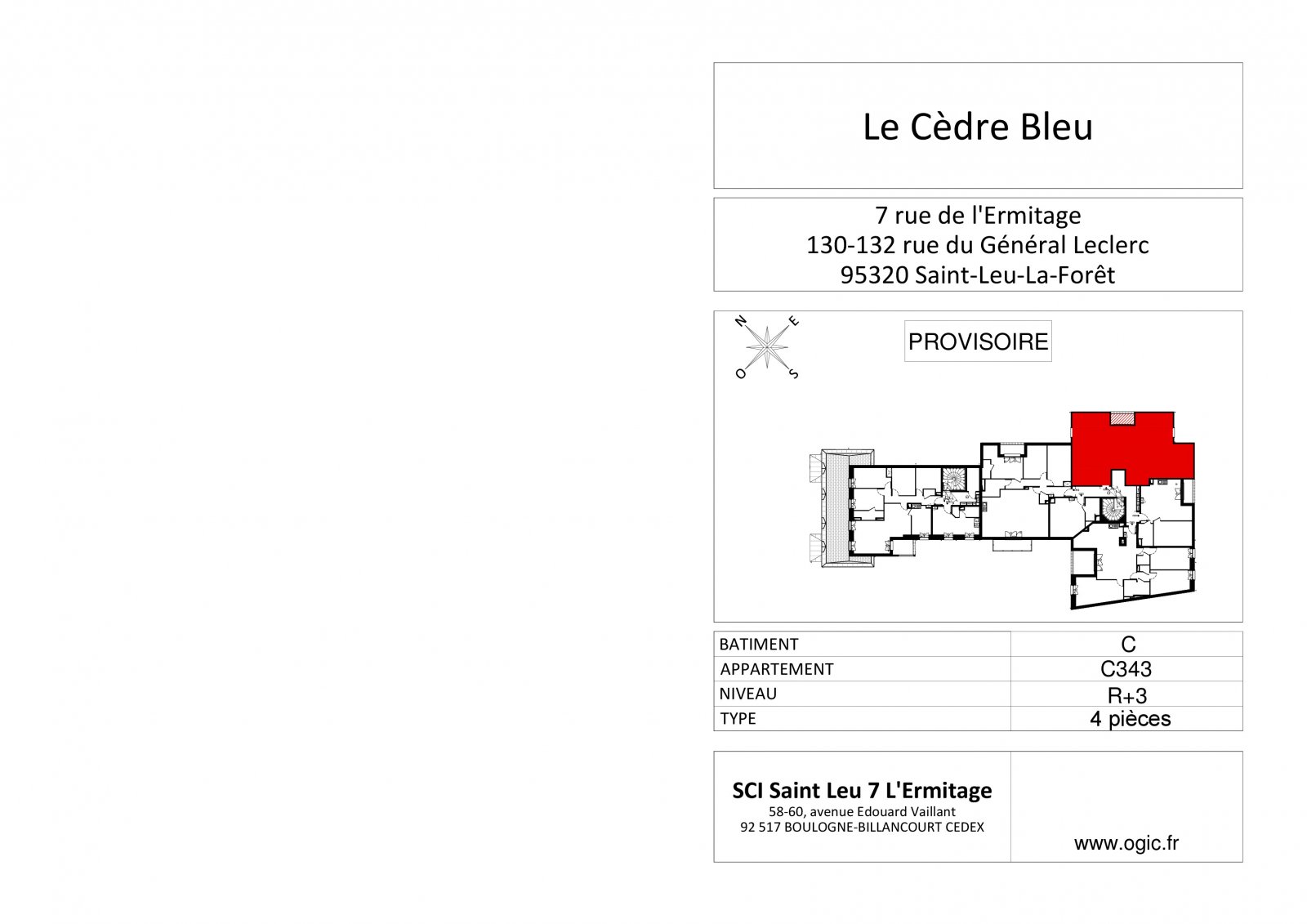 Plan 2D - lot C343