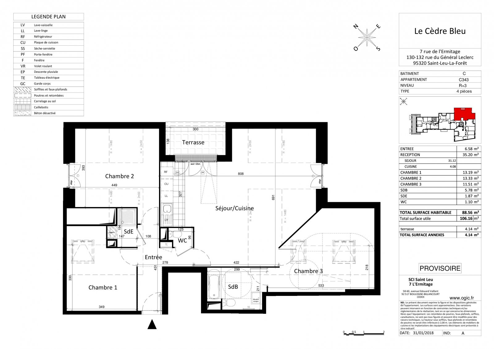 Plan 2D - lot C343