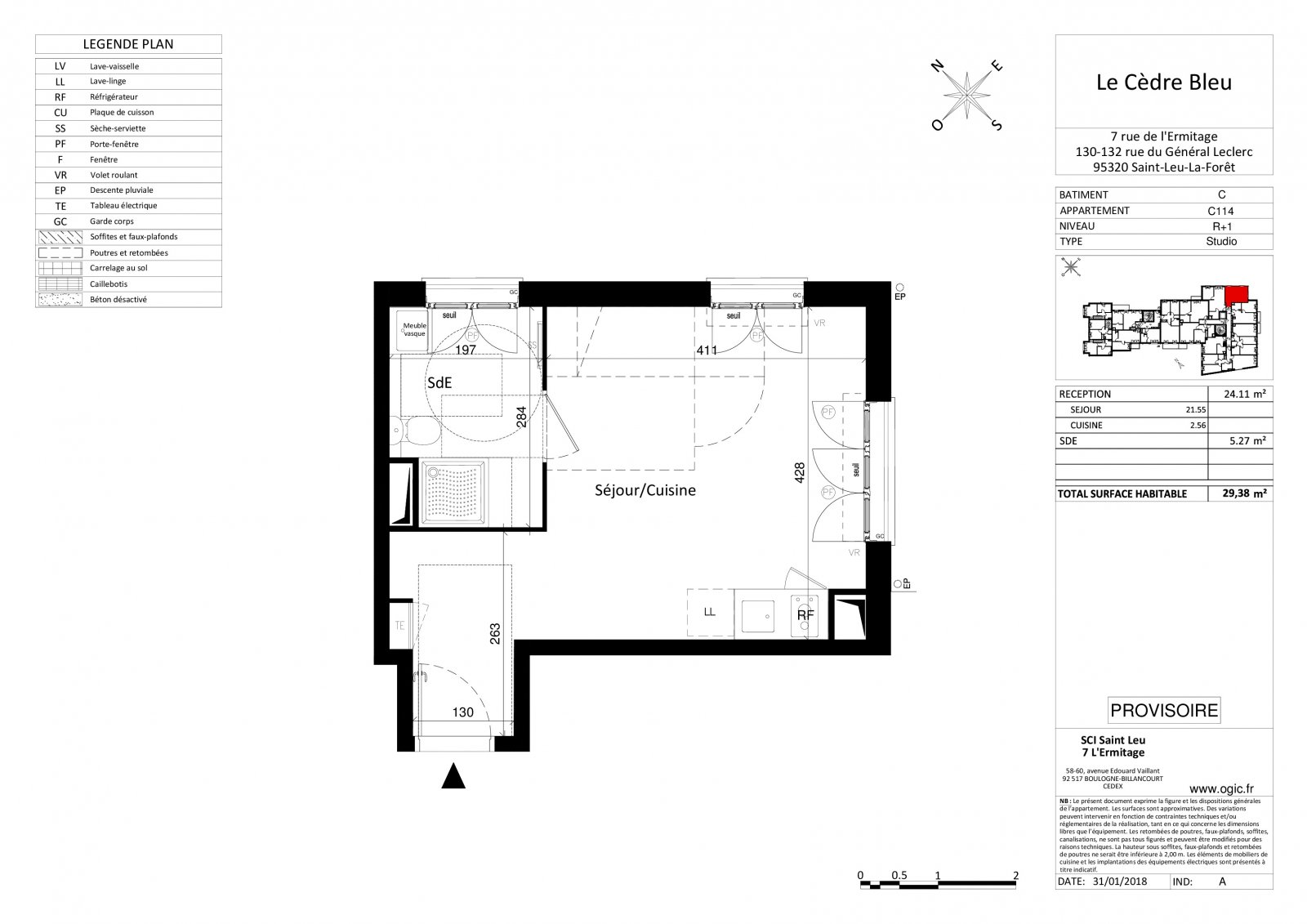 Plan 2D - lot C114