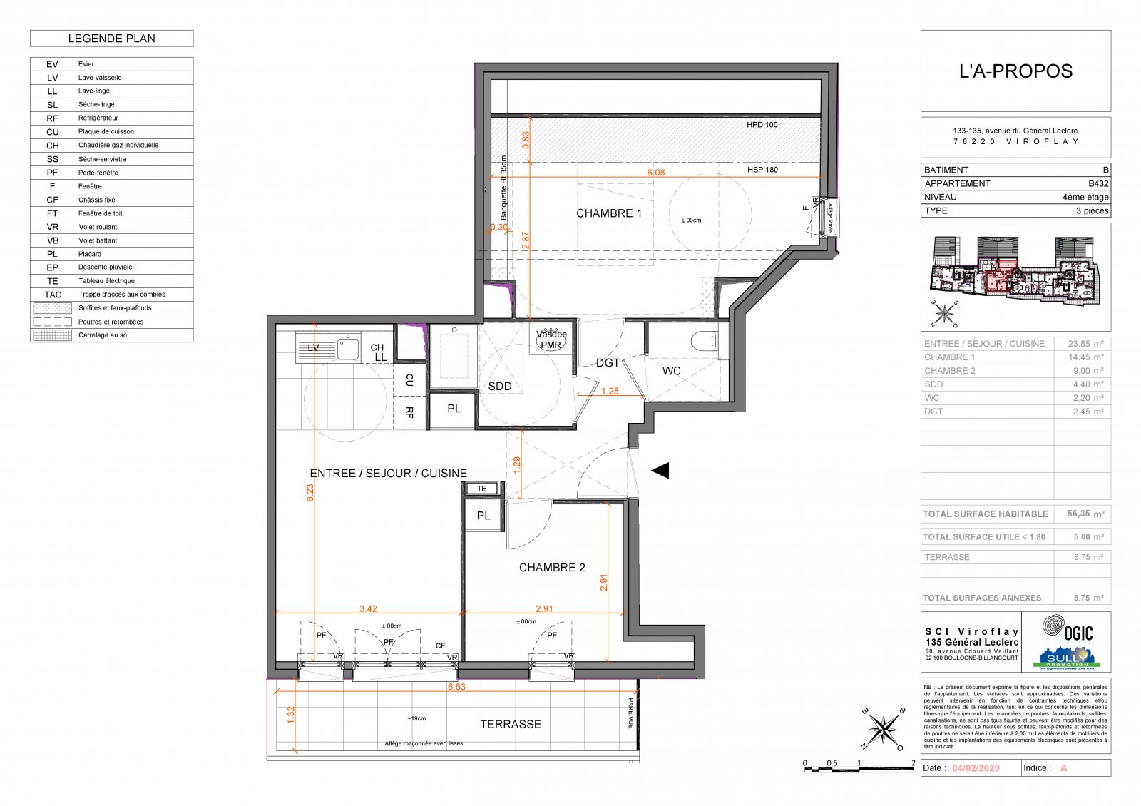 Plan 2D - lot B432