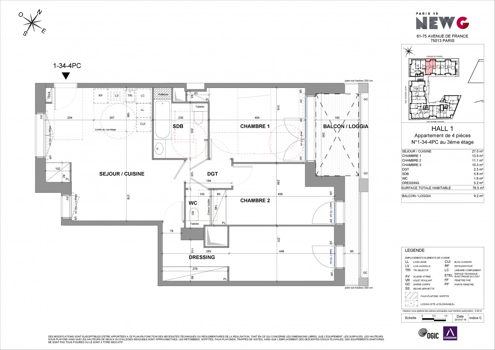 Plan 2D - lot 1-34-4PC