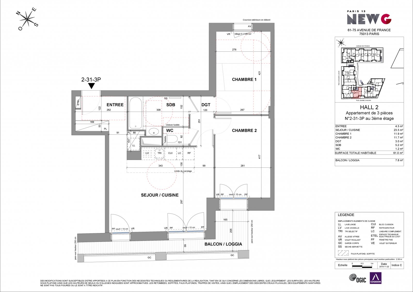 Plan 2D - lot 2-31-3P