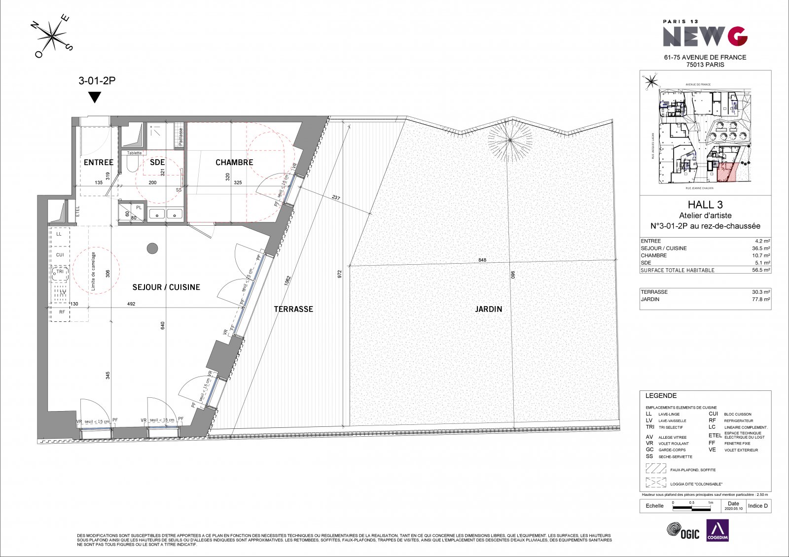 Plan 2D - lot 3-01-2P