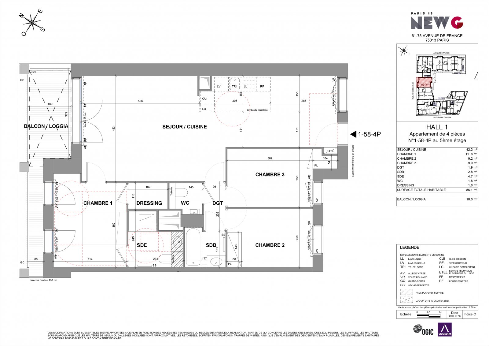 Plan 2D - lot 1-58-4P