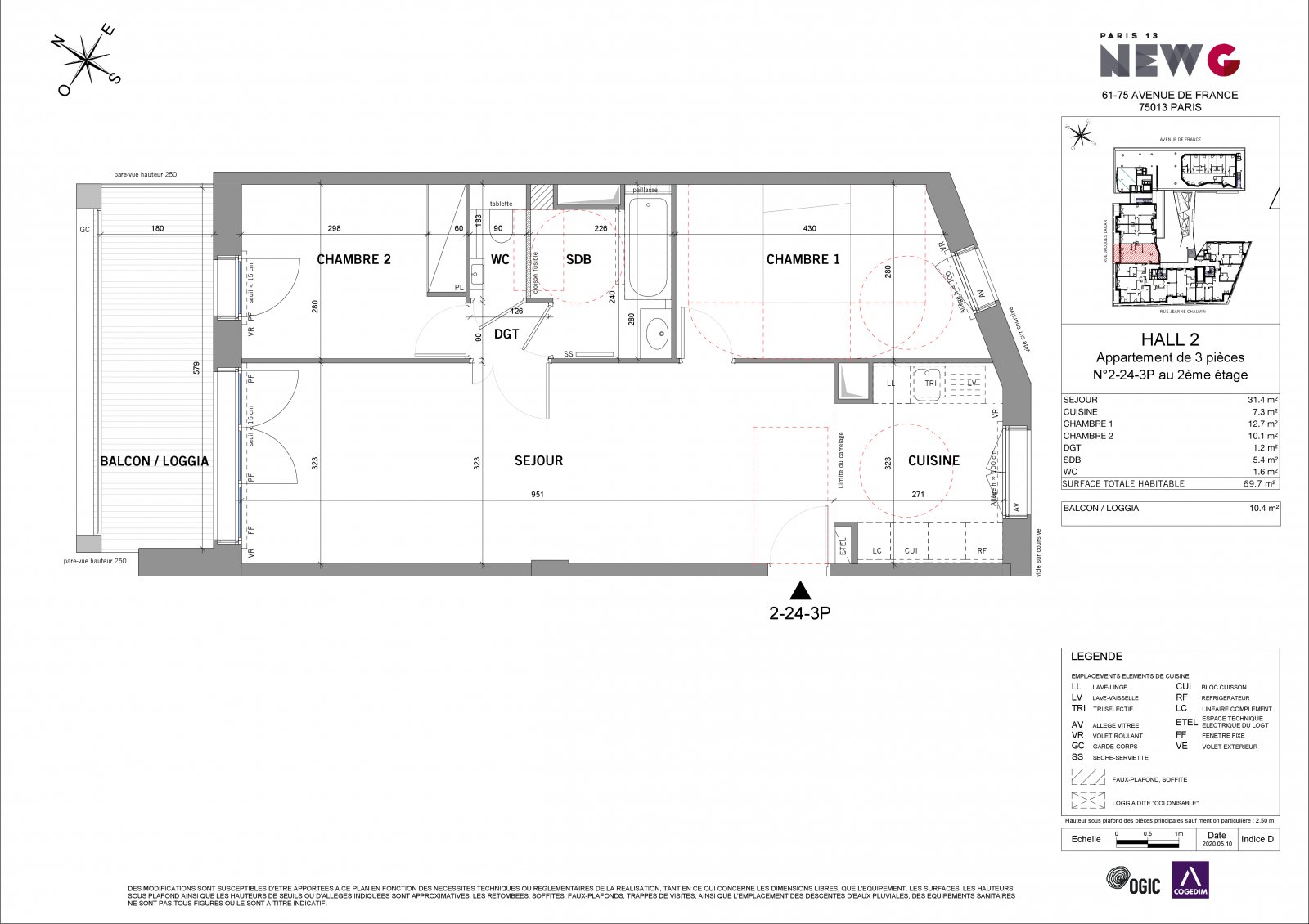 Plan 2D - lot 2-24-3P