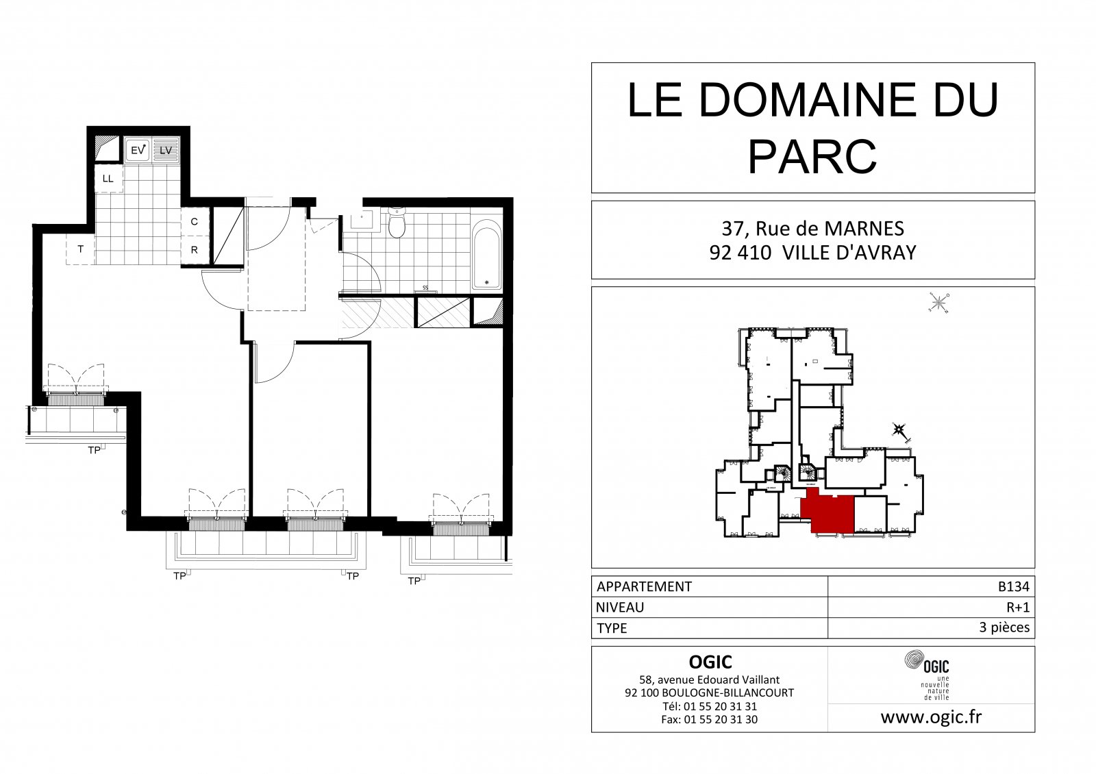 Plan 2D - lot B134