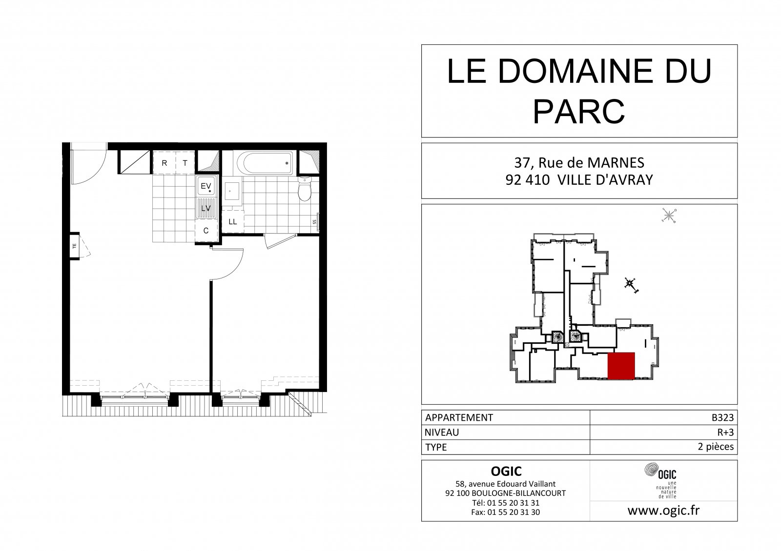 Plan 2D - lot B323