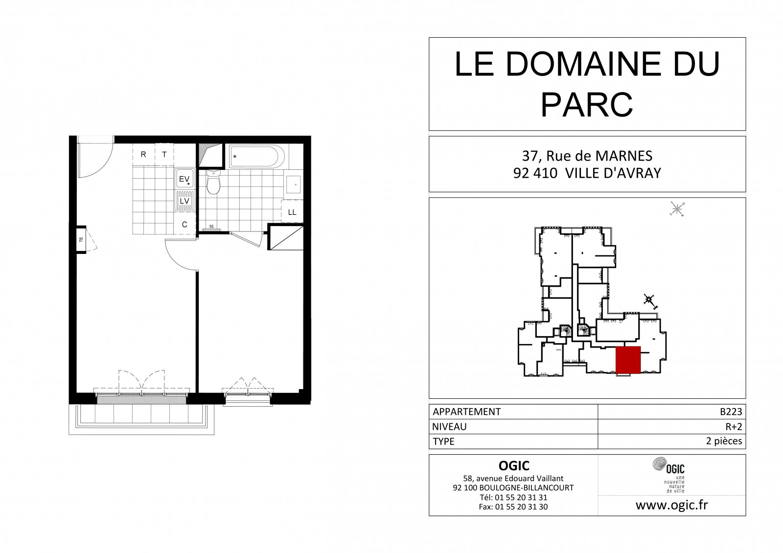 Plan 2D - lot B223