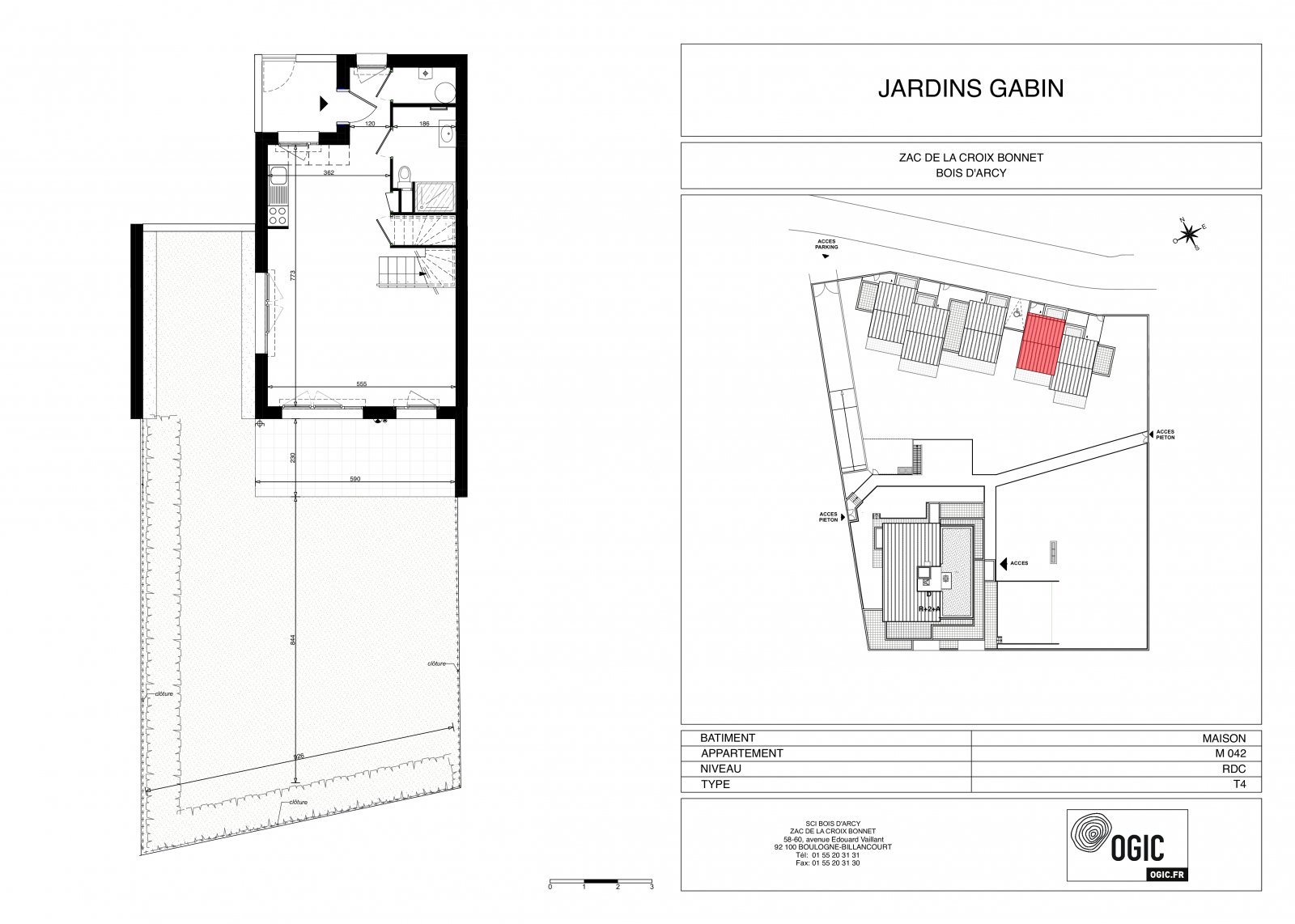 Plan 2D - lot M042