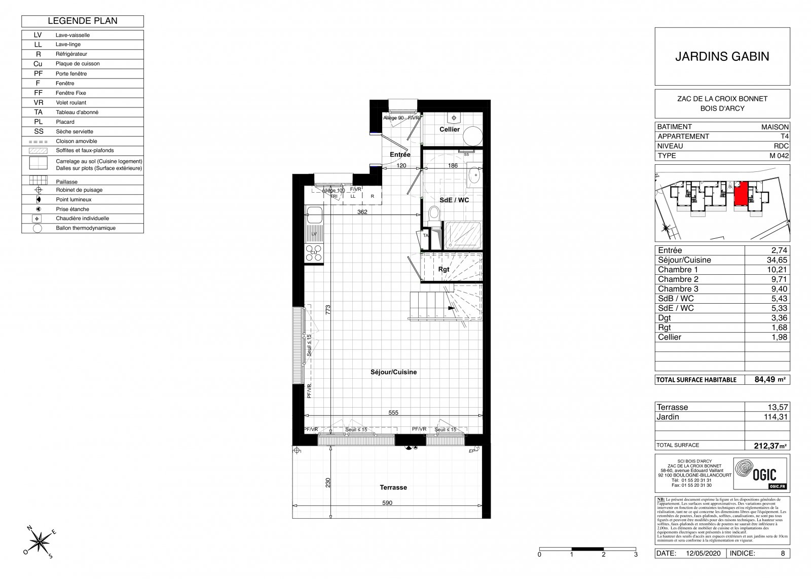 Plan 2D - lot M042