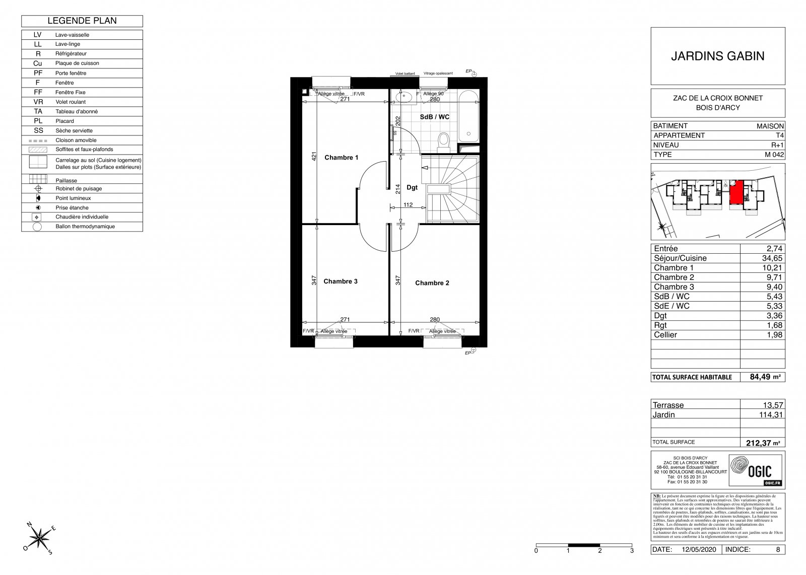 Plan 2D - lot M042