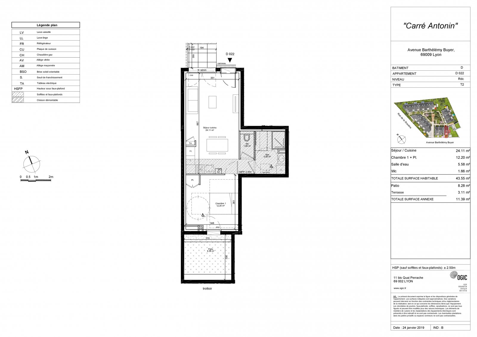 Plan 2D - lot D022