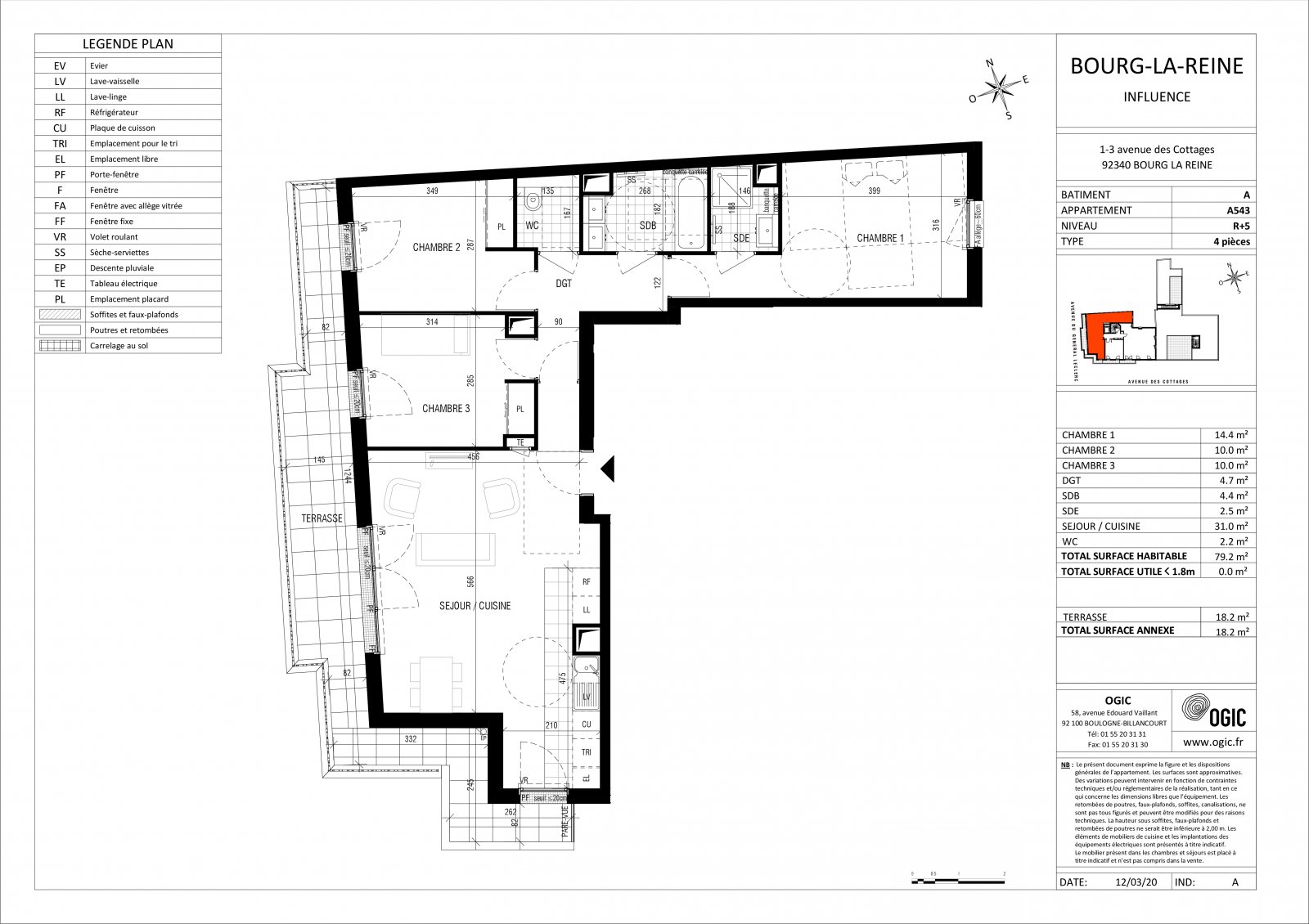 Plan 2D - lot A543