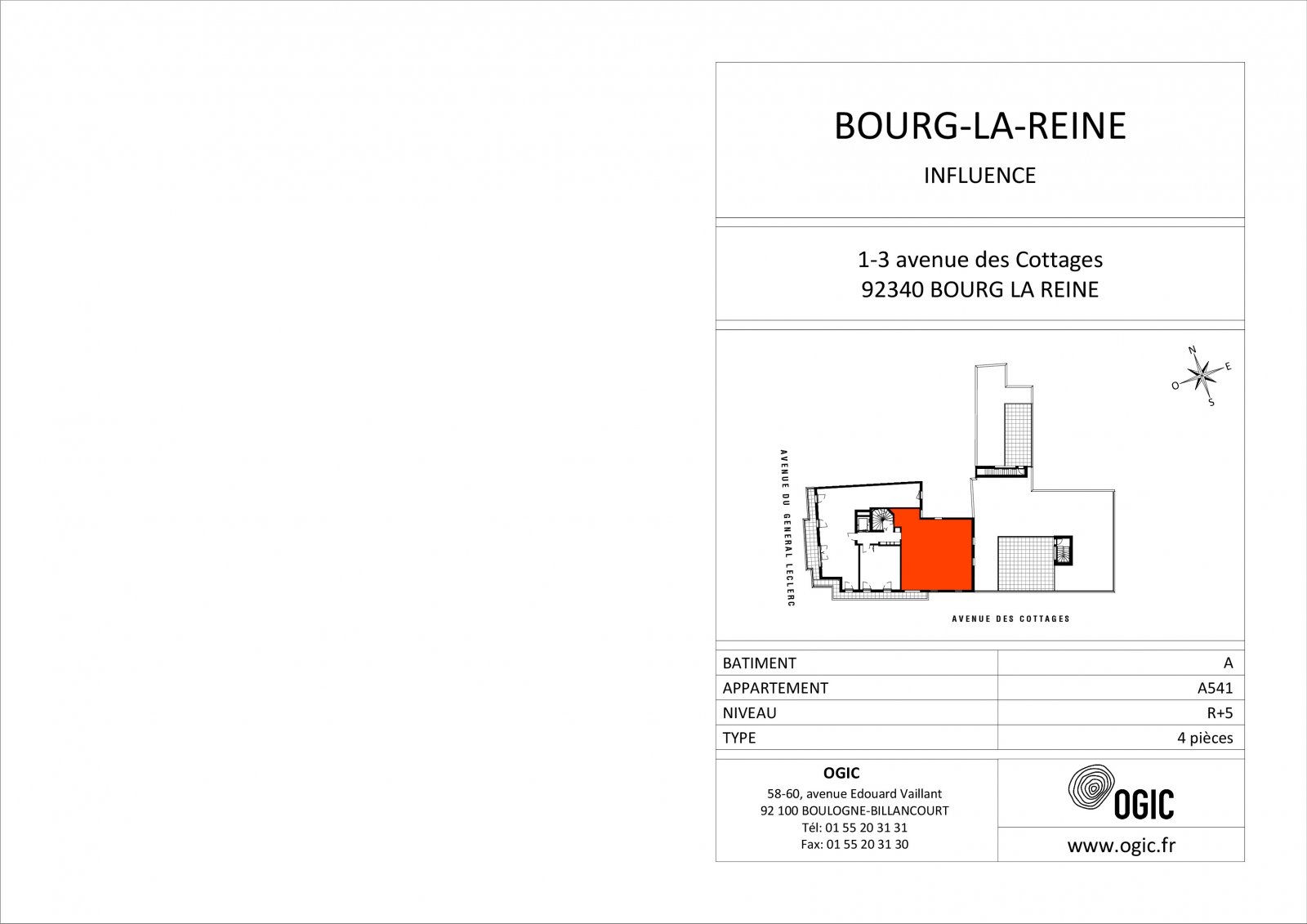 Plan 2D - lot A541