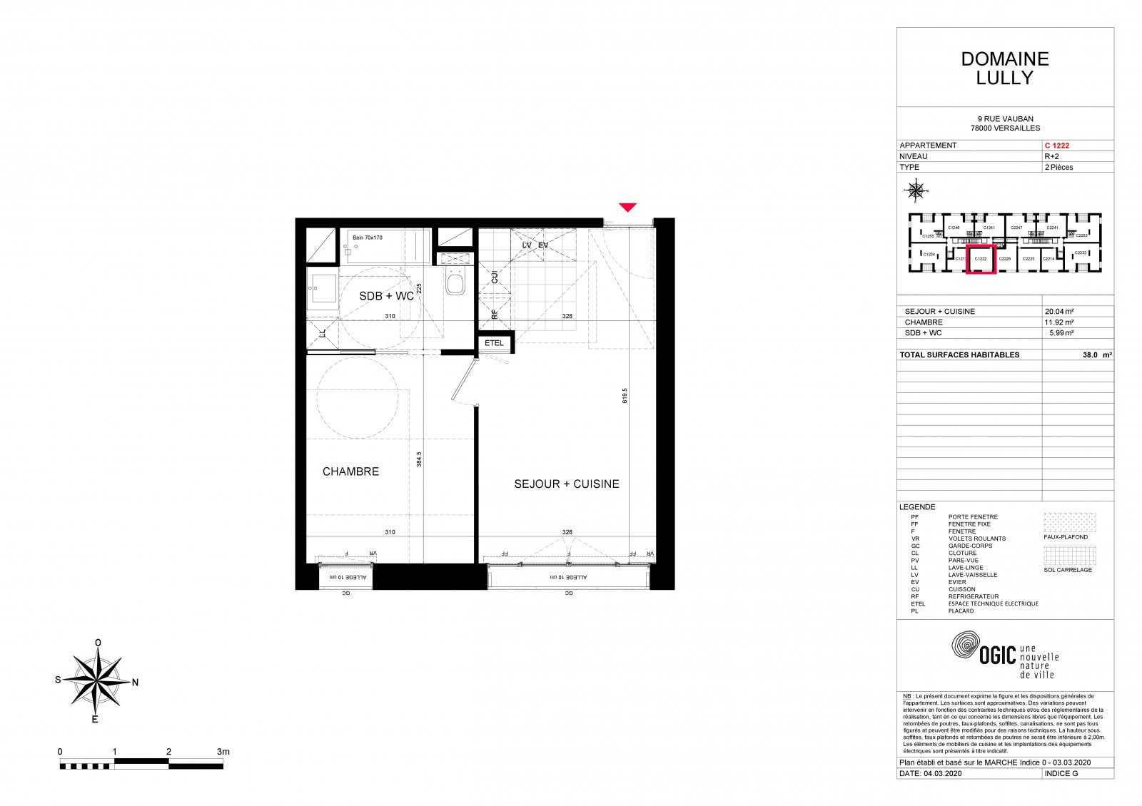 Plan 2D - lot C1222