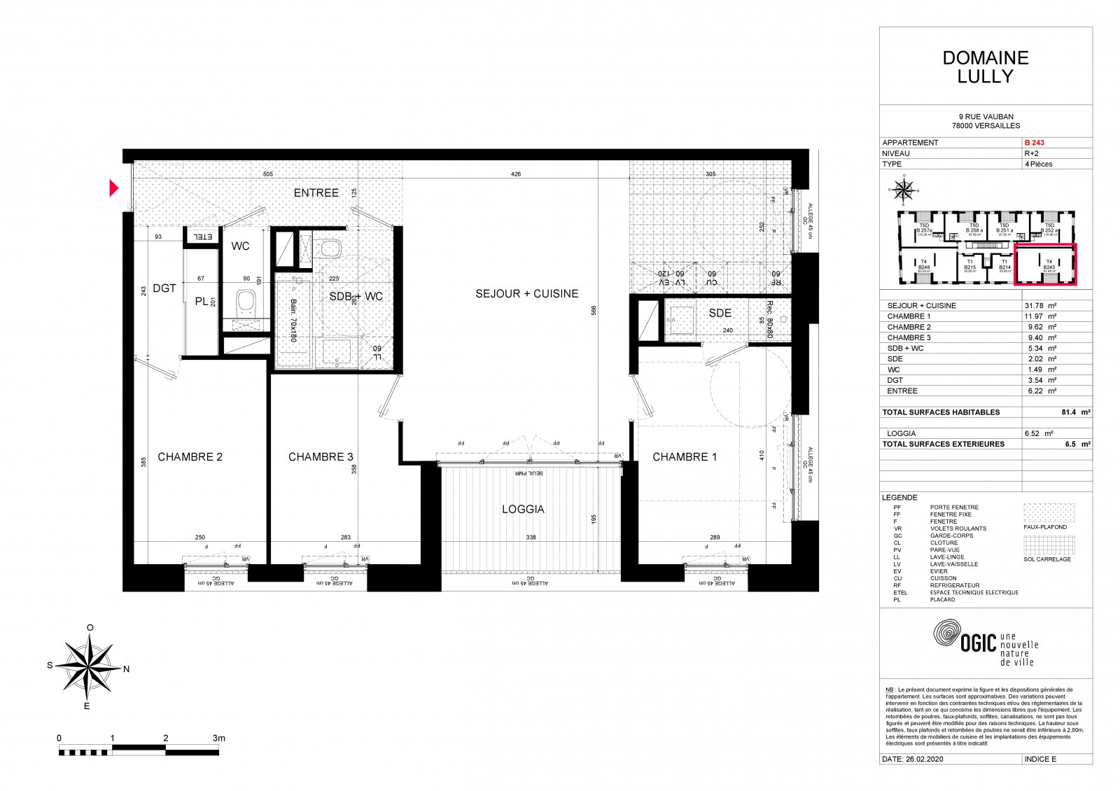 Plan 2D - lot B243