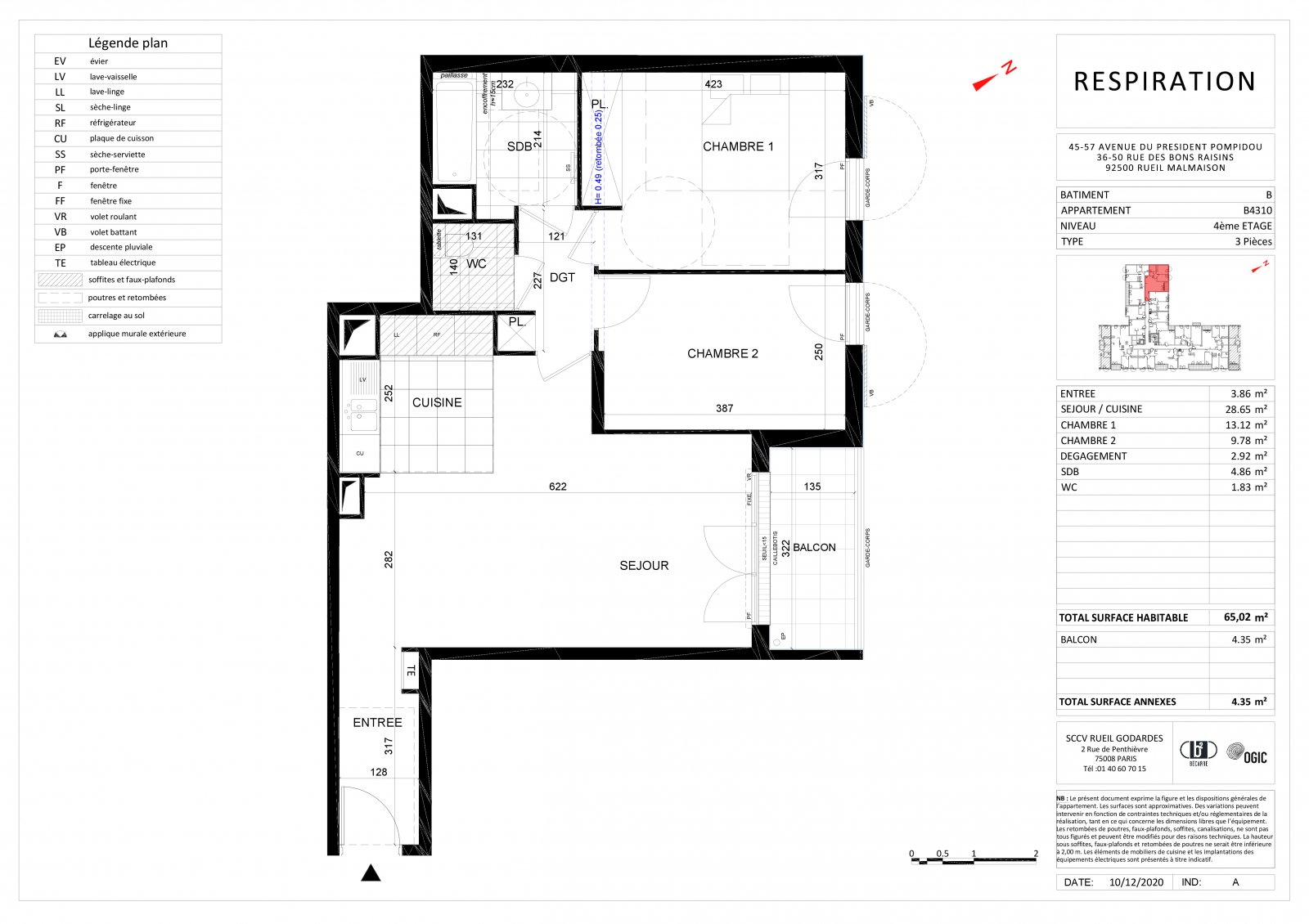 Plan 2D - lot B4310