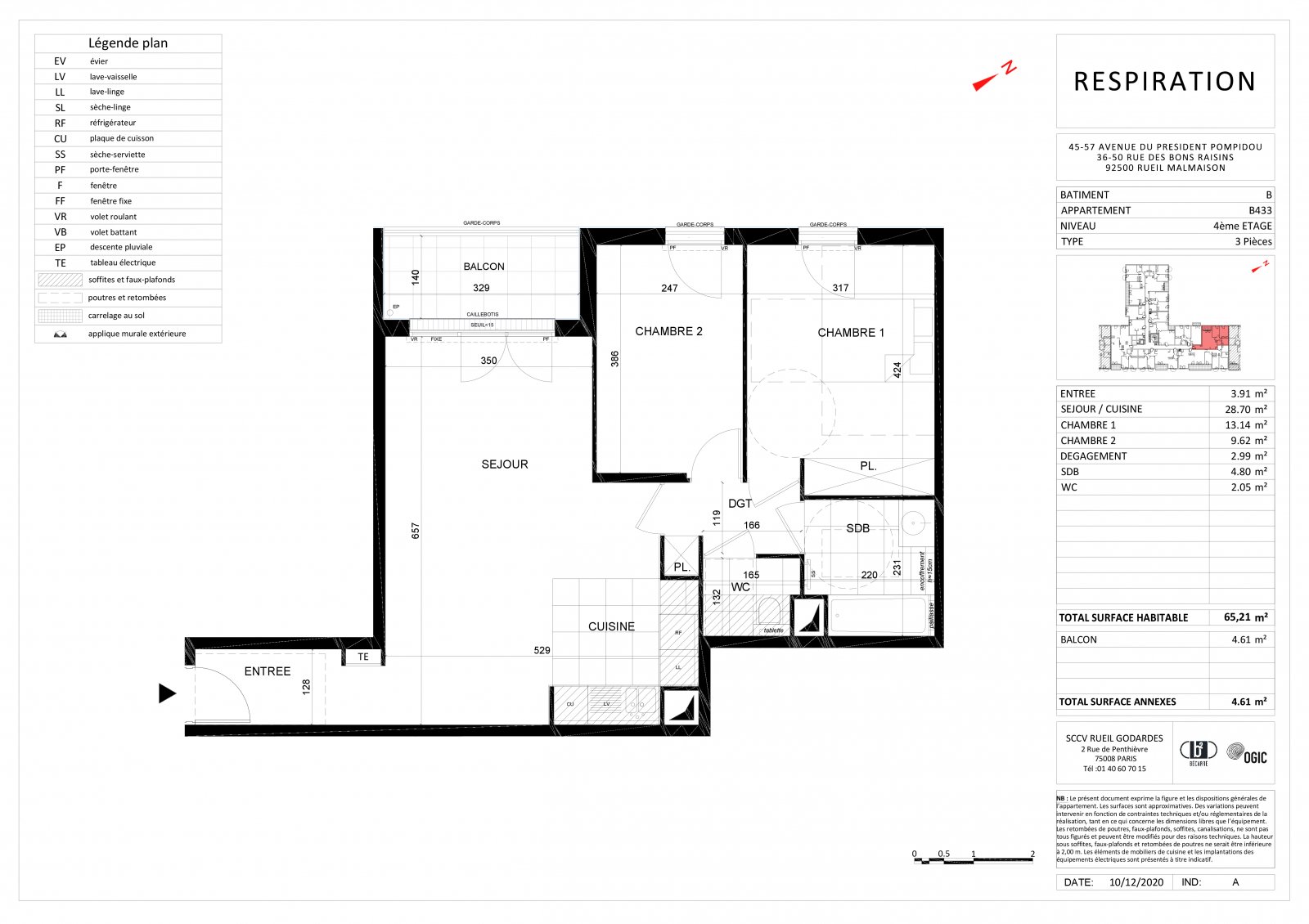 Plan 2D - lot B433