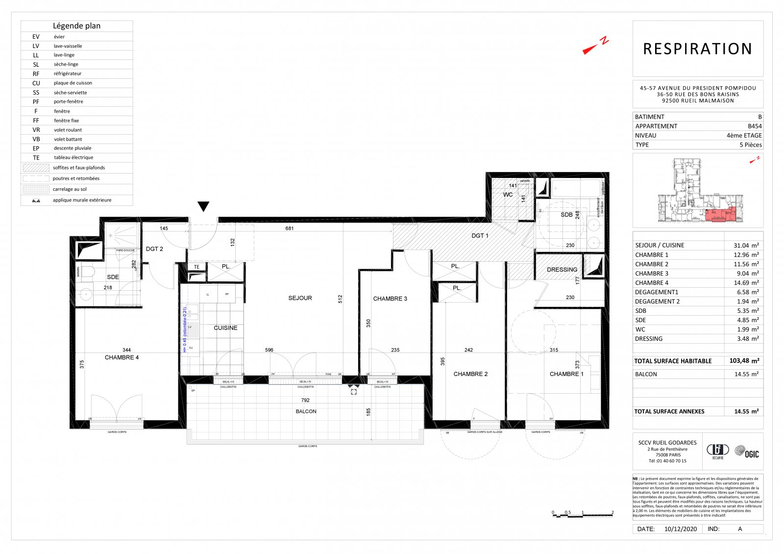 Plan 2D - lot B454