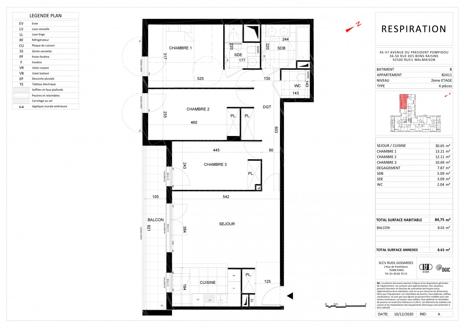 Plan 2D - lot B2411