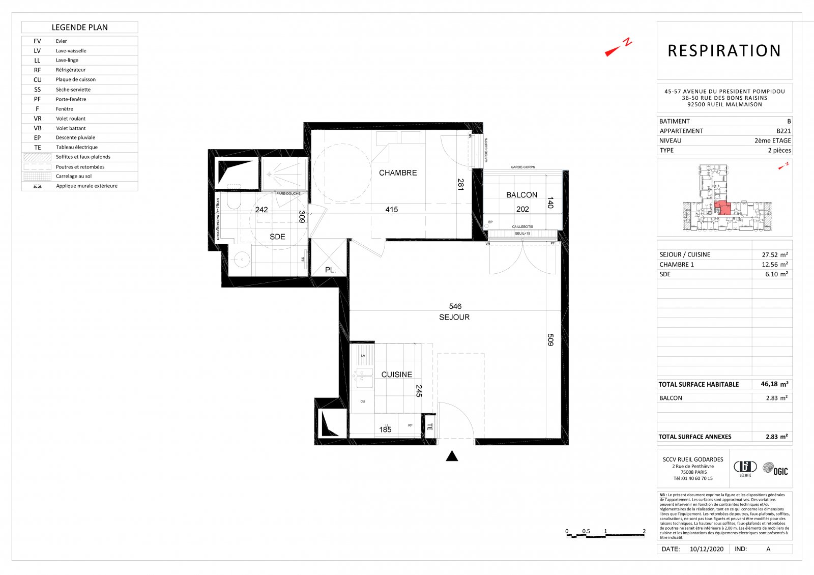 Plan 2D - lot B221