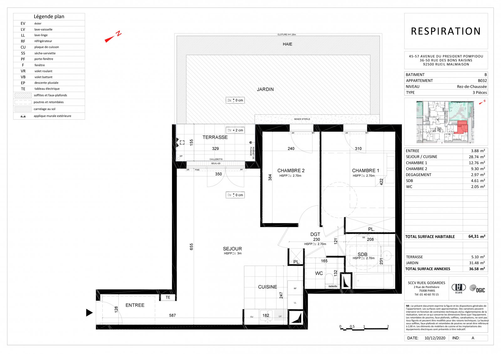 Plan 2D - lot B032