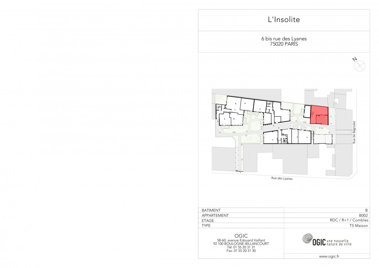 Plan 2D - lot B002