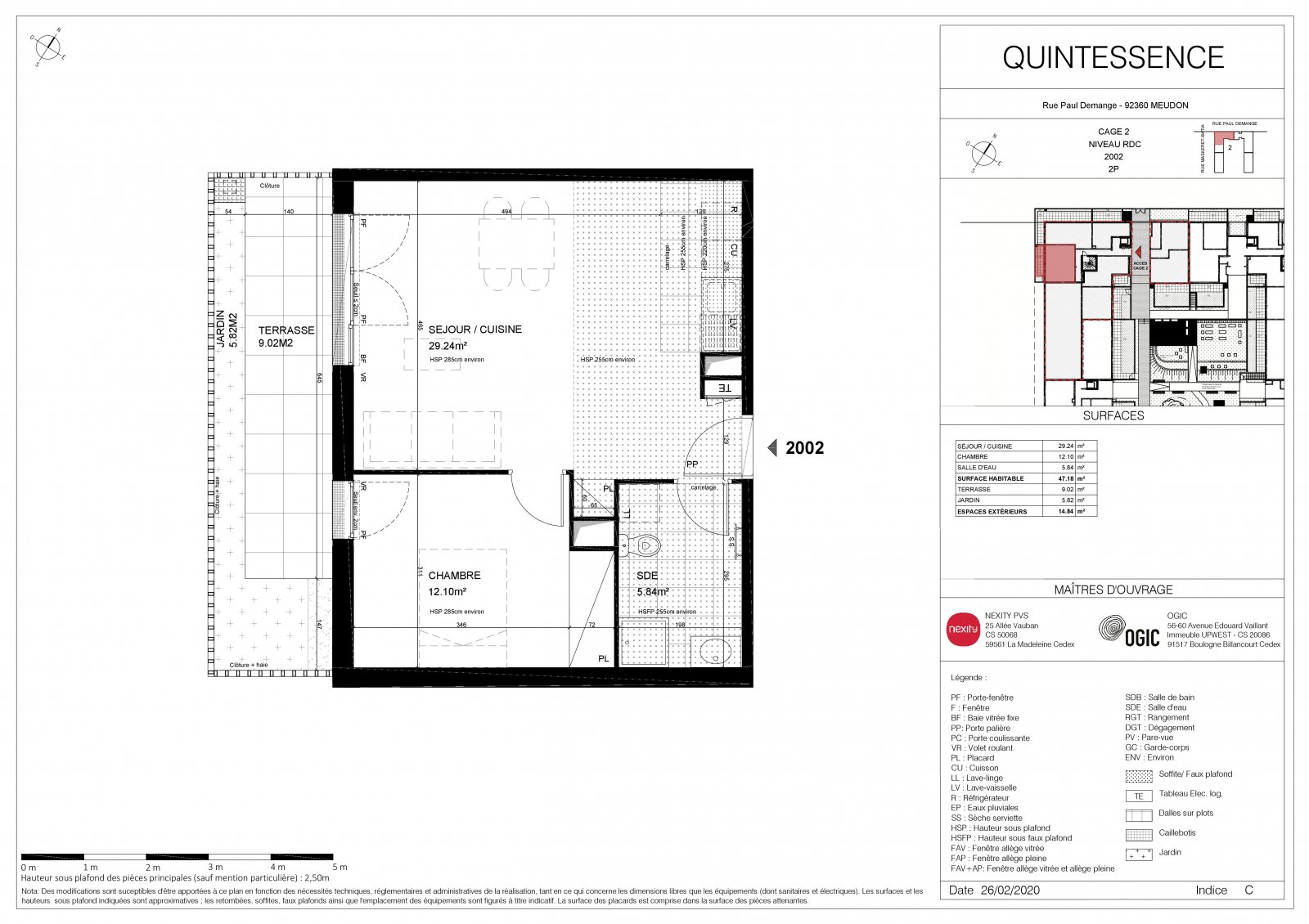 Plan 2D - lot 2002