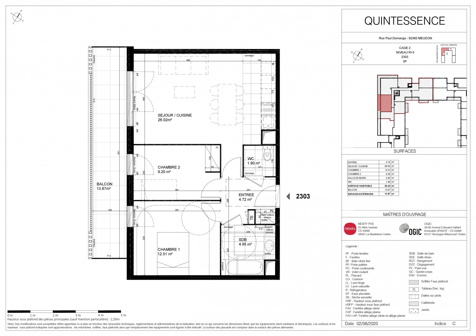 Plan 2D - lot 2203