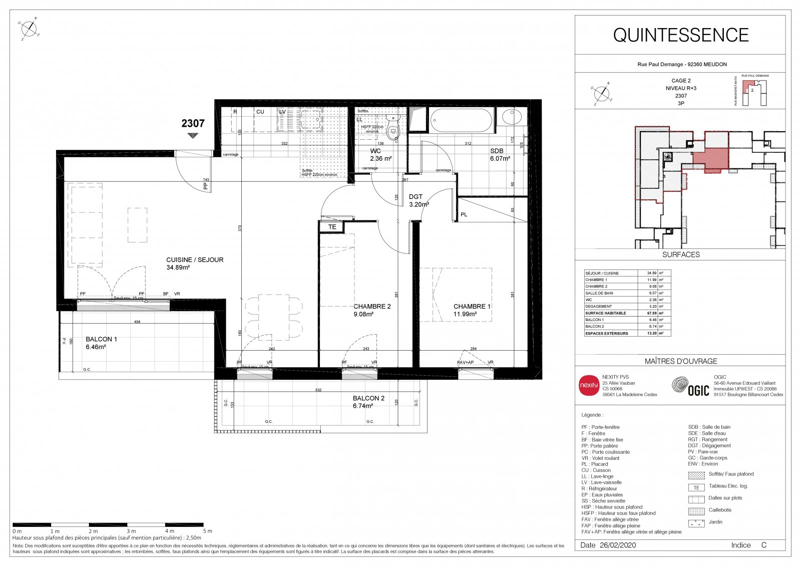 Plan 2D - lot 2307