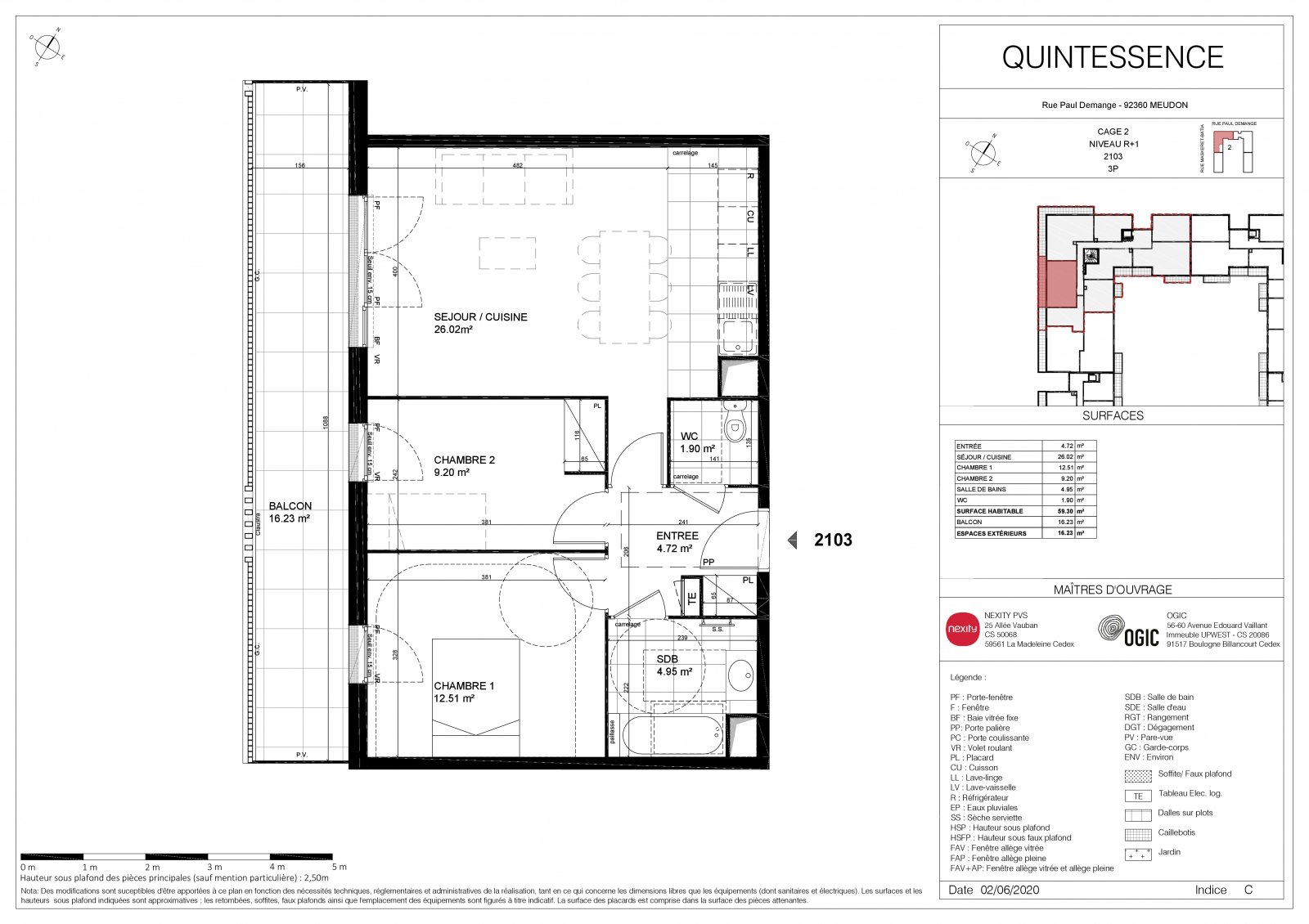 Plan 2D - lot 2103