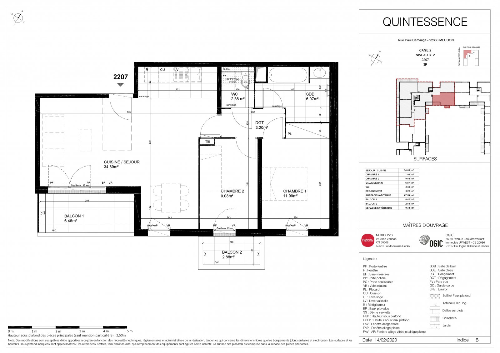 Plan 2D - lot 2207