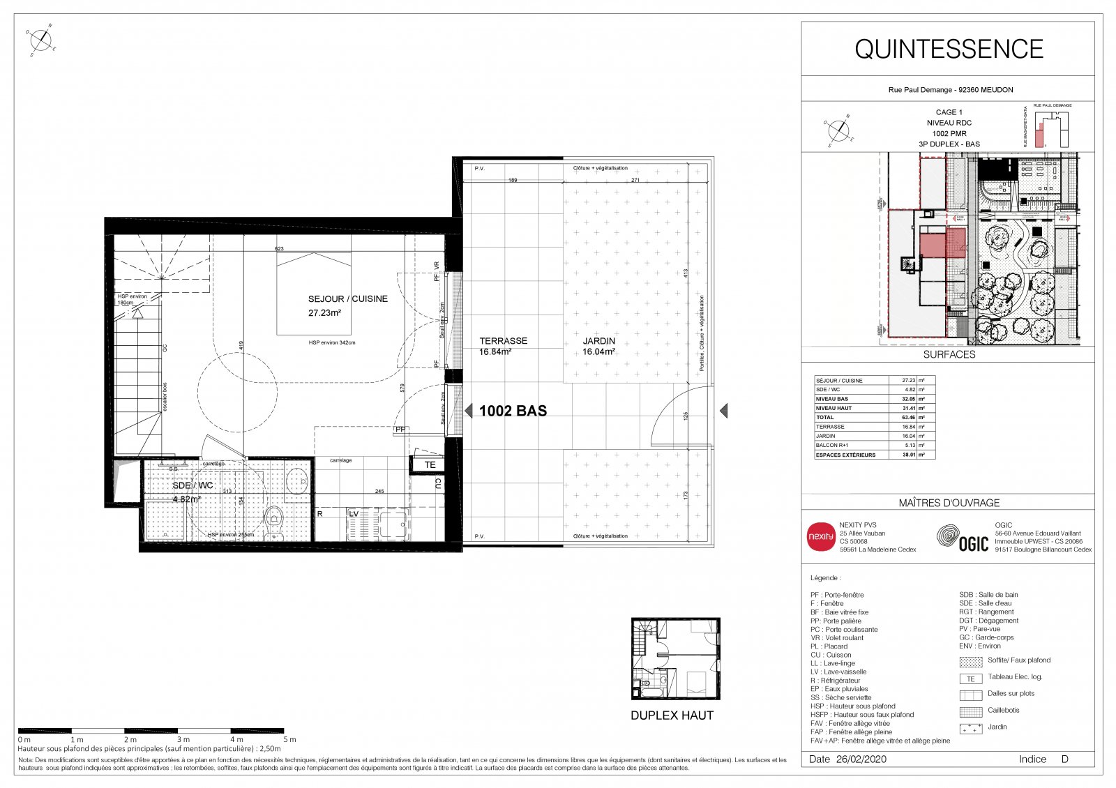 Plan 2D - lot 1002