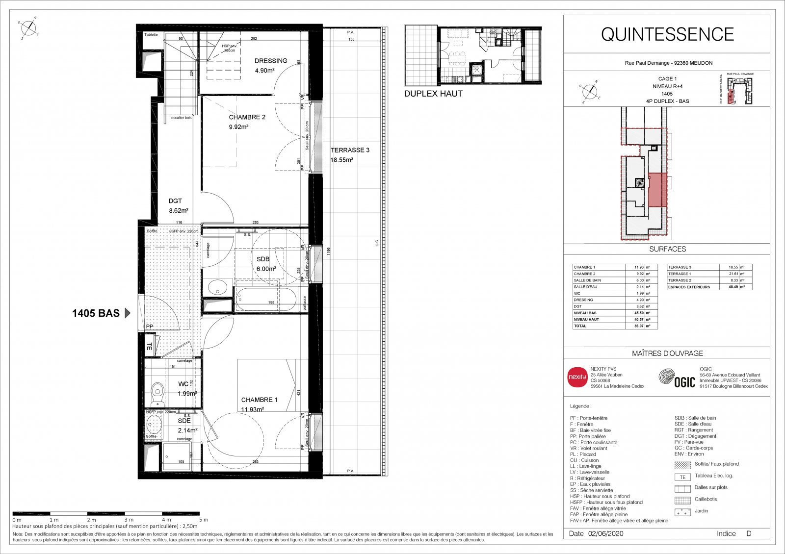 Plan 2D - lot 1405