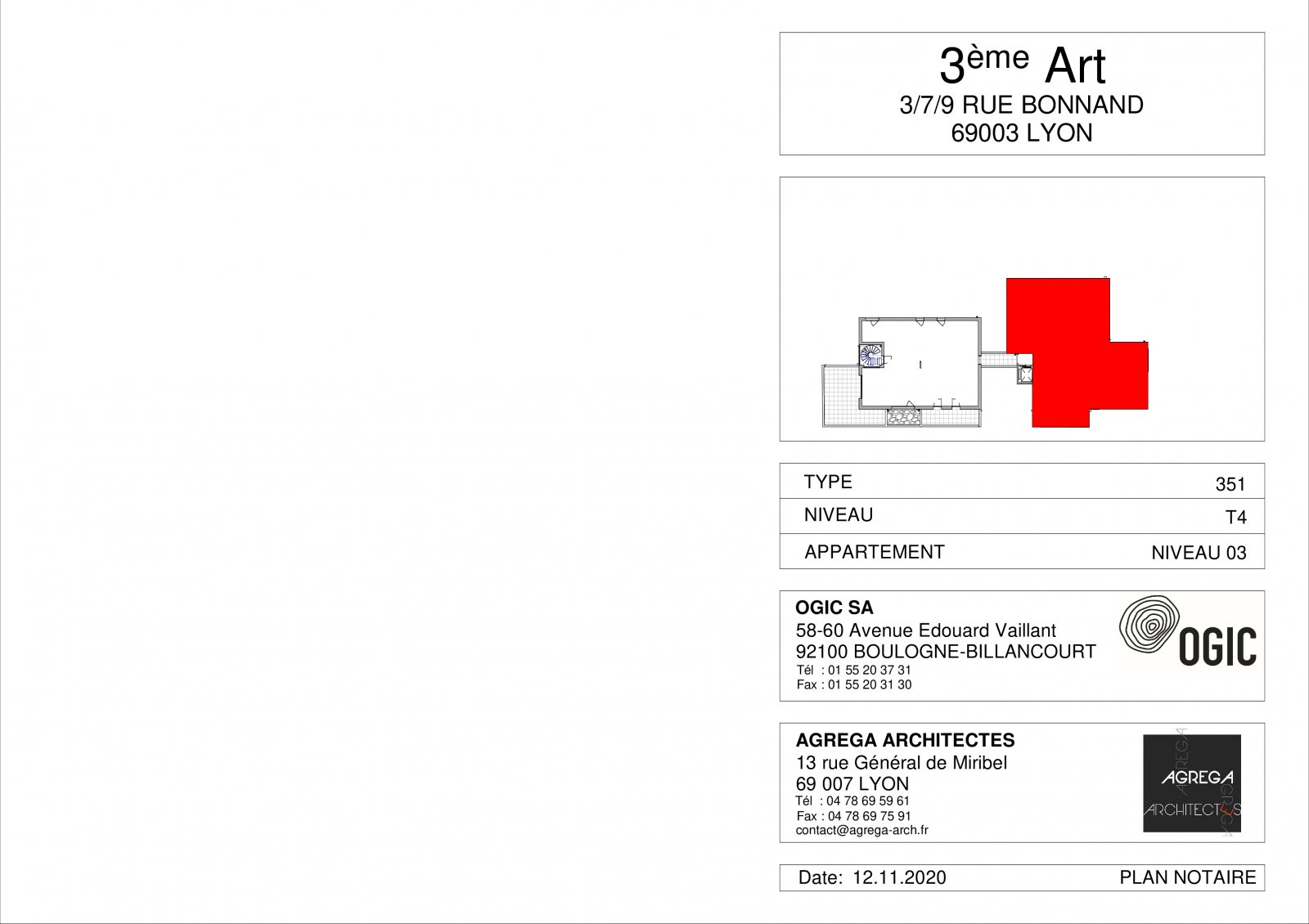 Plan 2D - lot 351