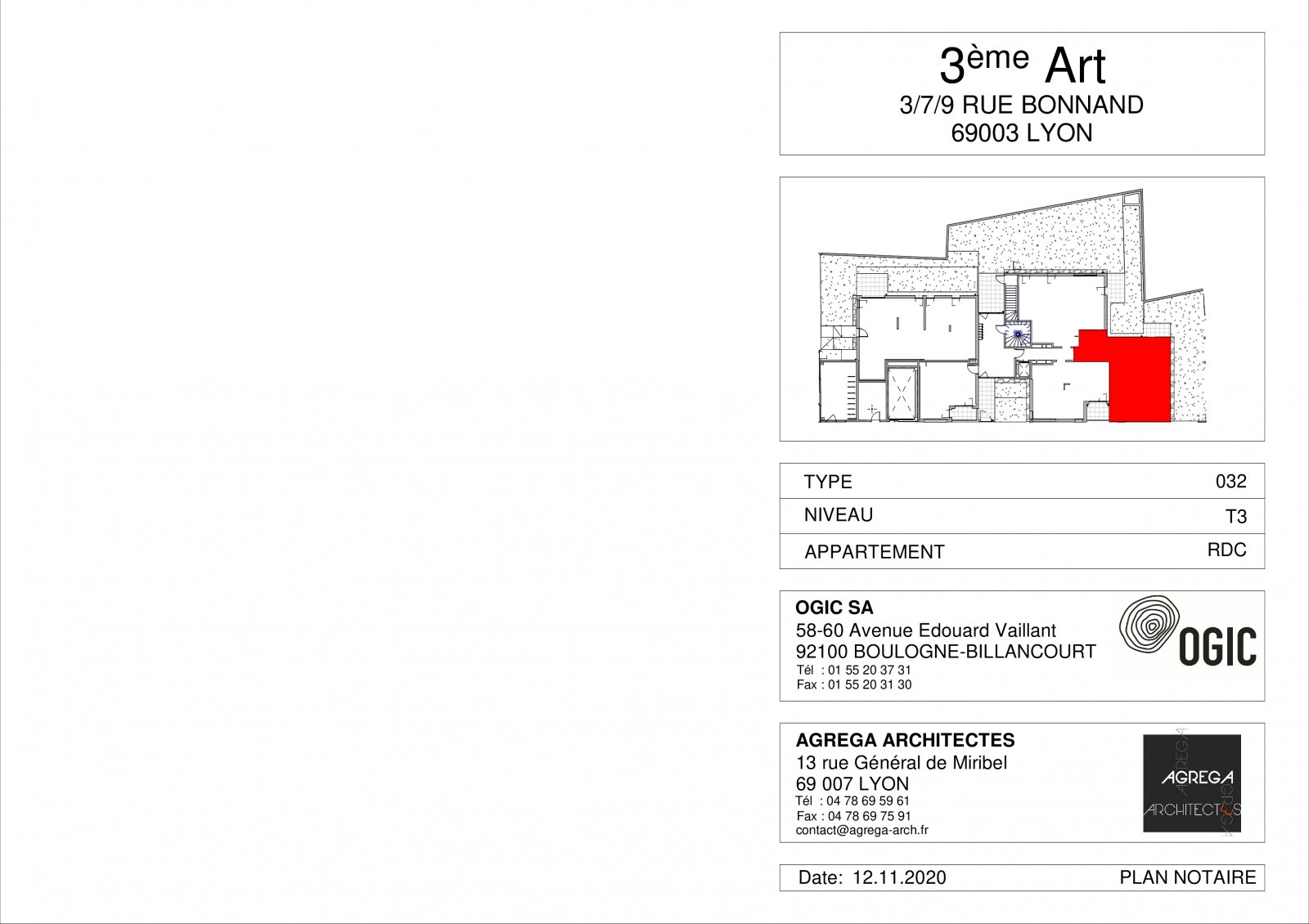 Plan 2D - lot 032