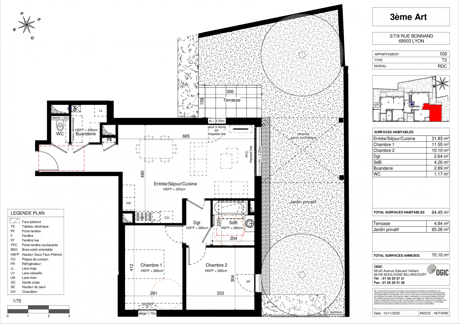 Plan 2D - lot 032