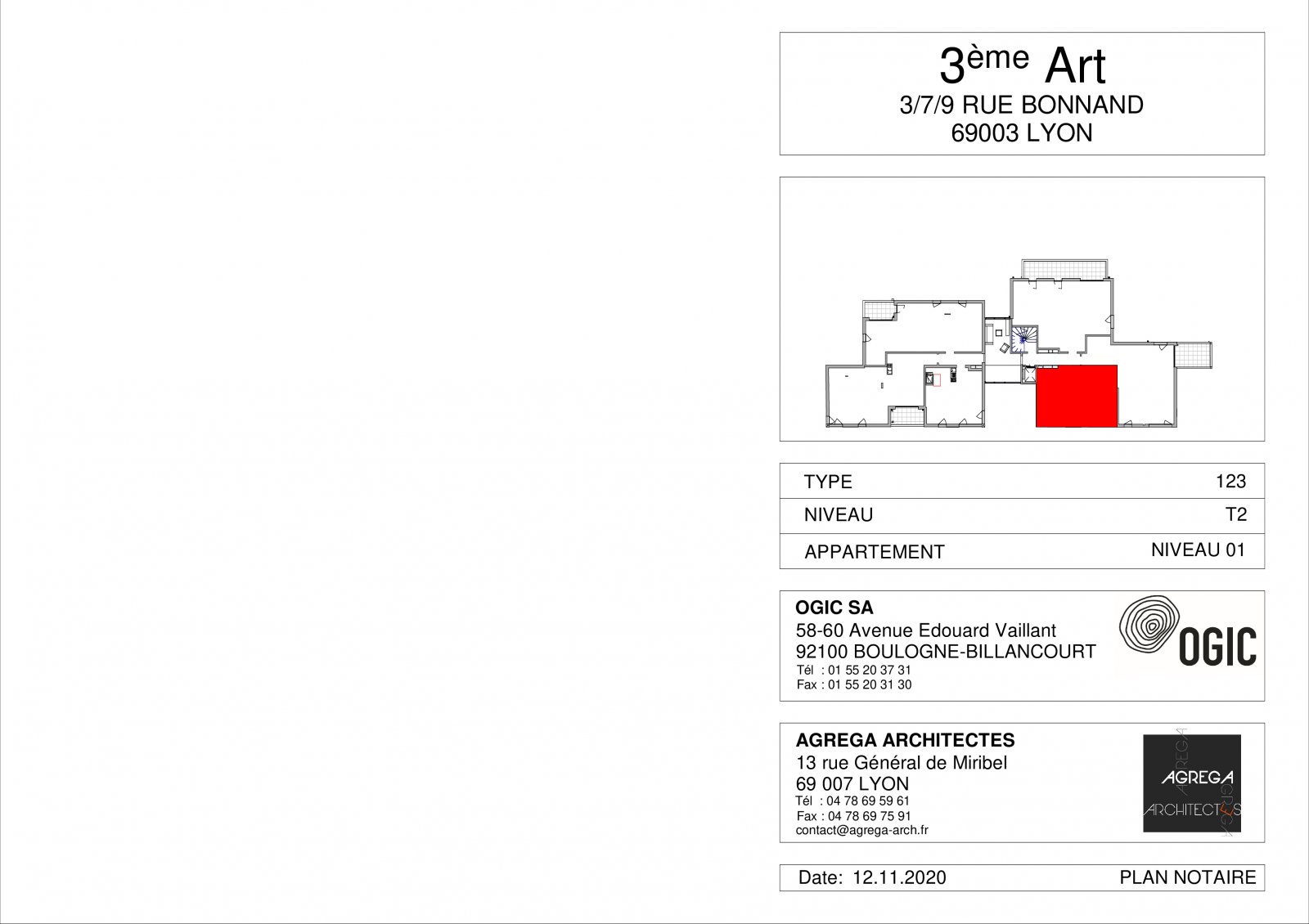 Plan 2D - lot 123