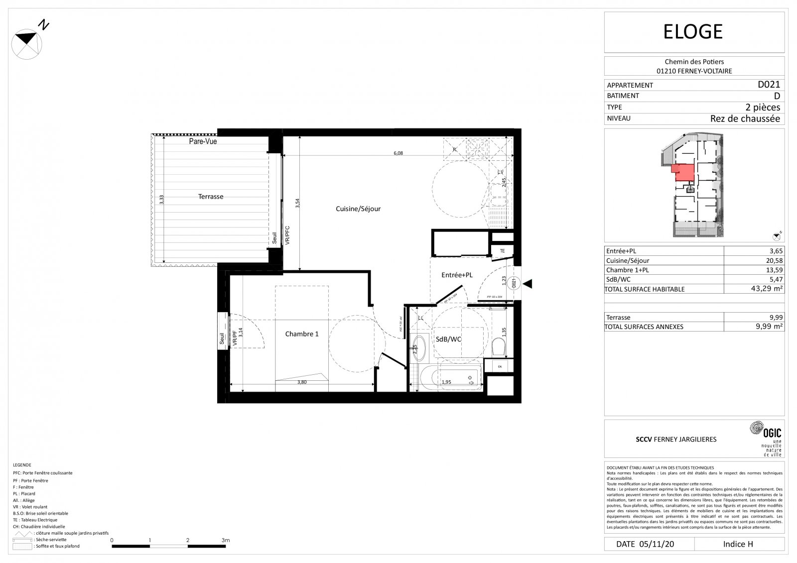 Plan 2D - lot D021