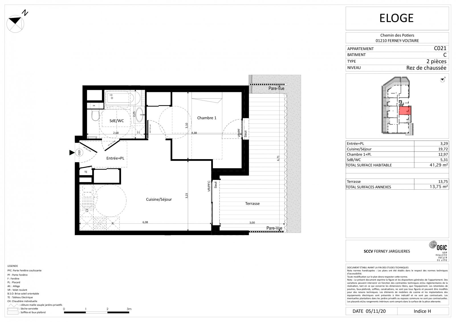 Plan 2D - lot C021