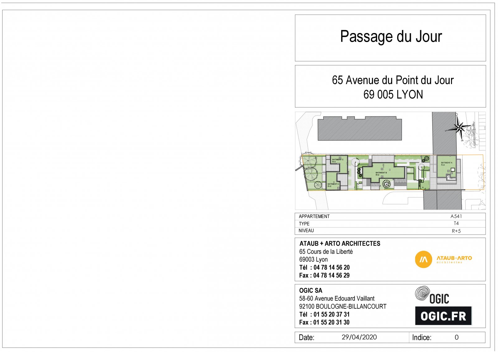 Plan 2D - lot A541