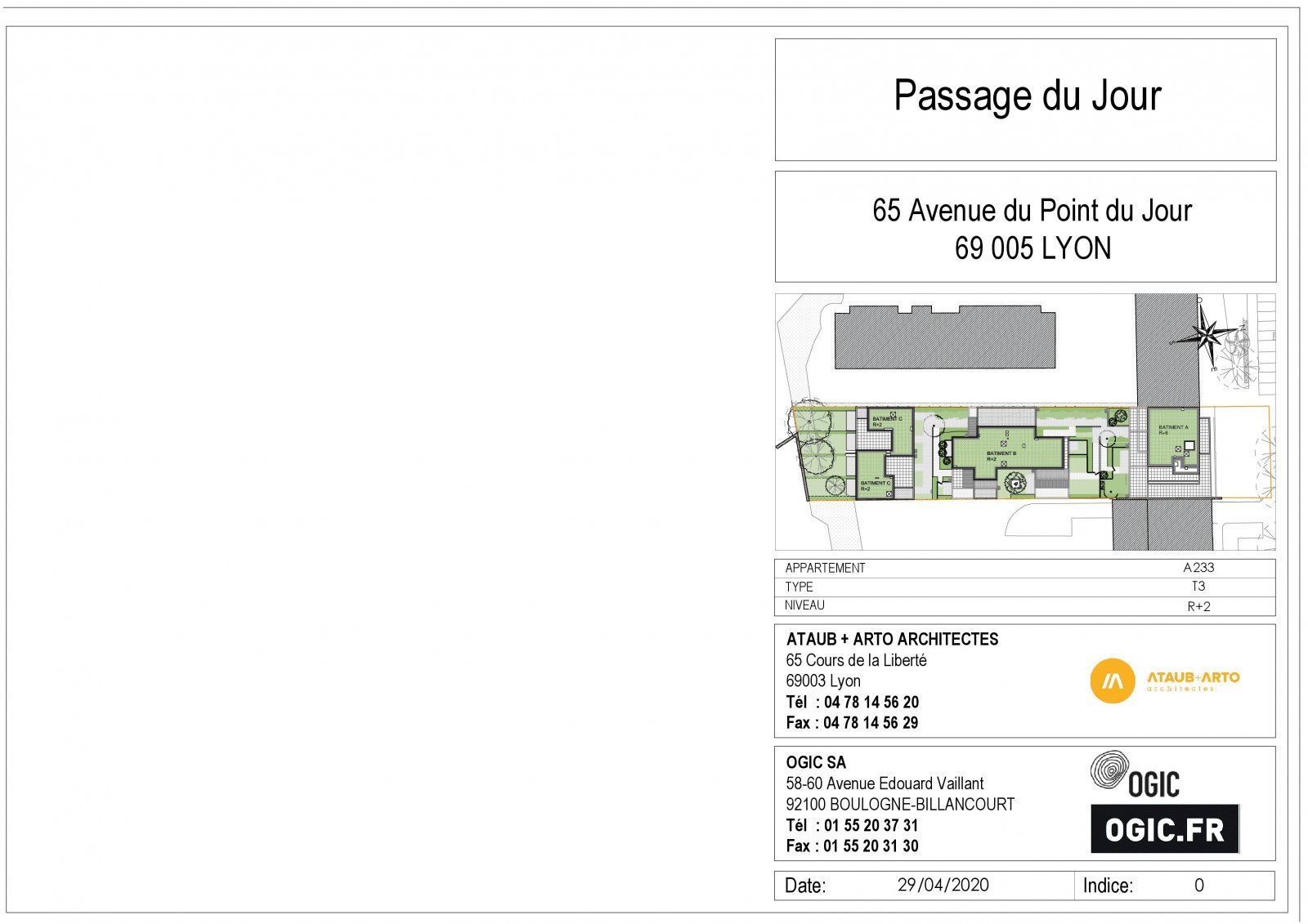 Plan 2D - lot A233