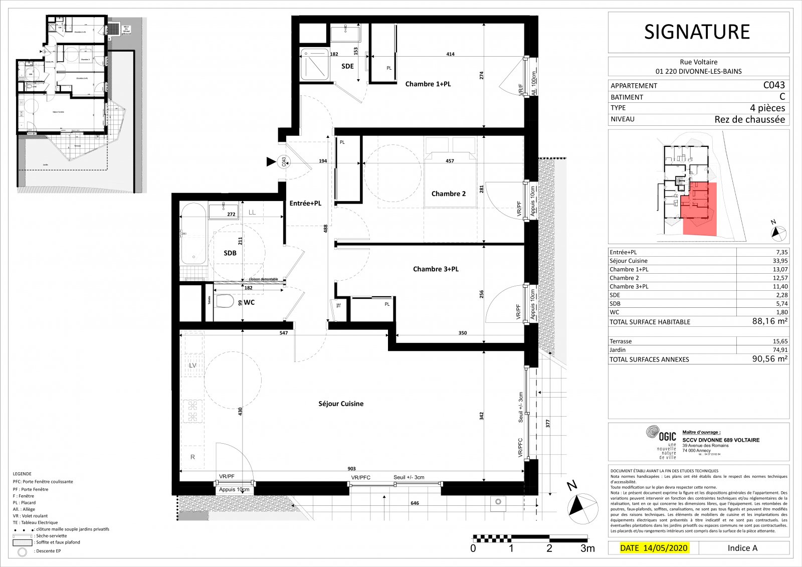 Plan 2D - lot C043