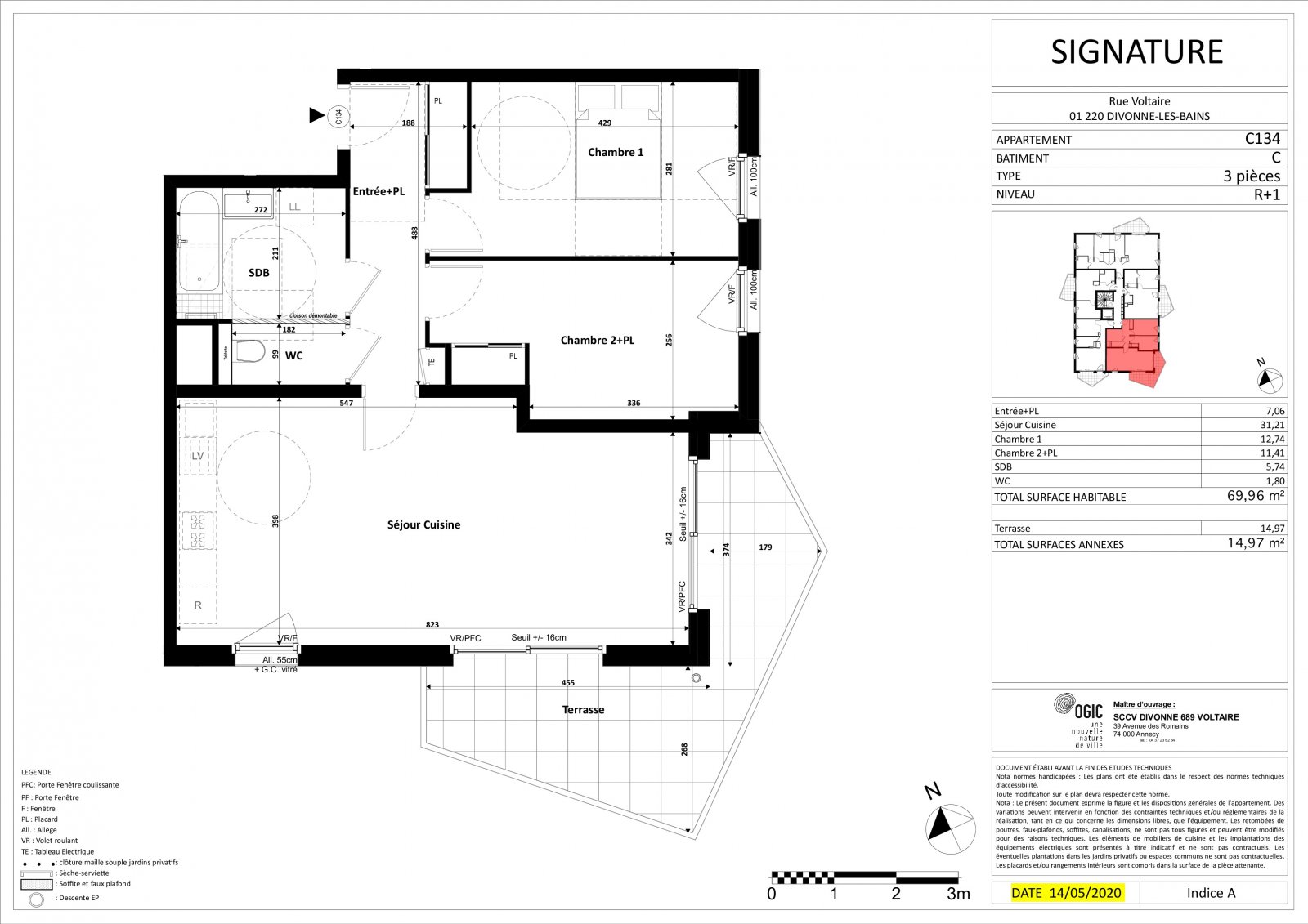 Plan 2D - lot C134