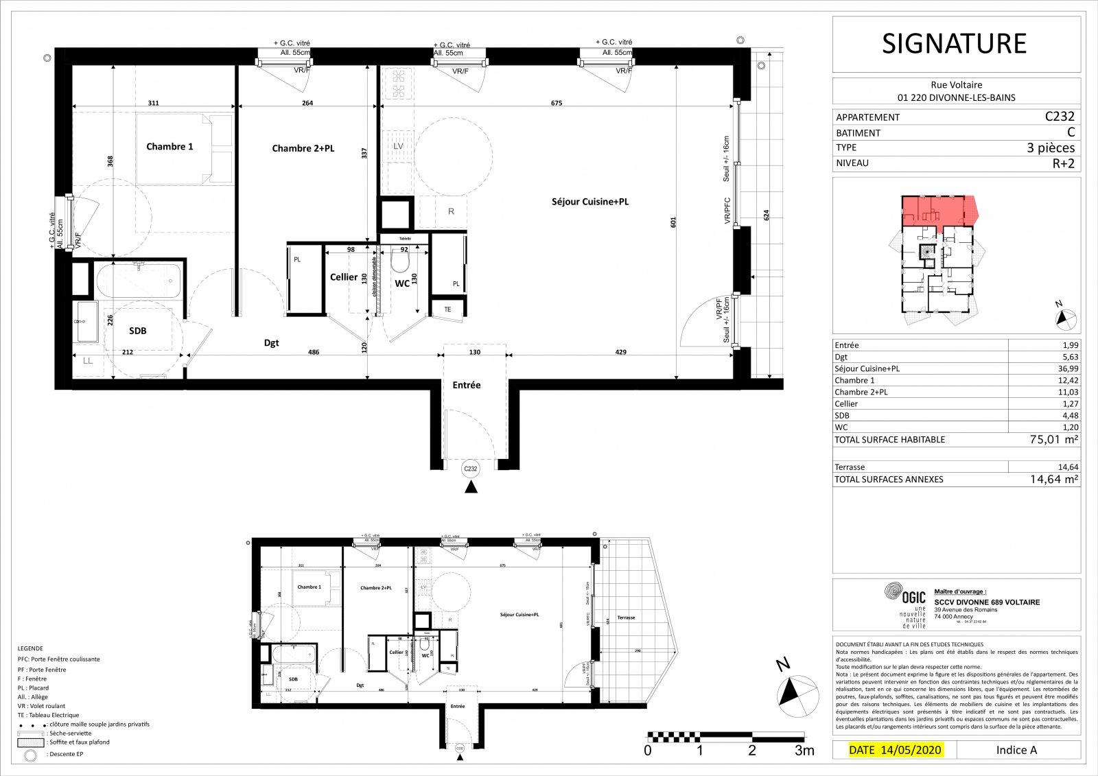 Plan 2D - lot C232