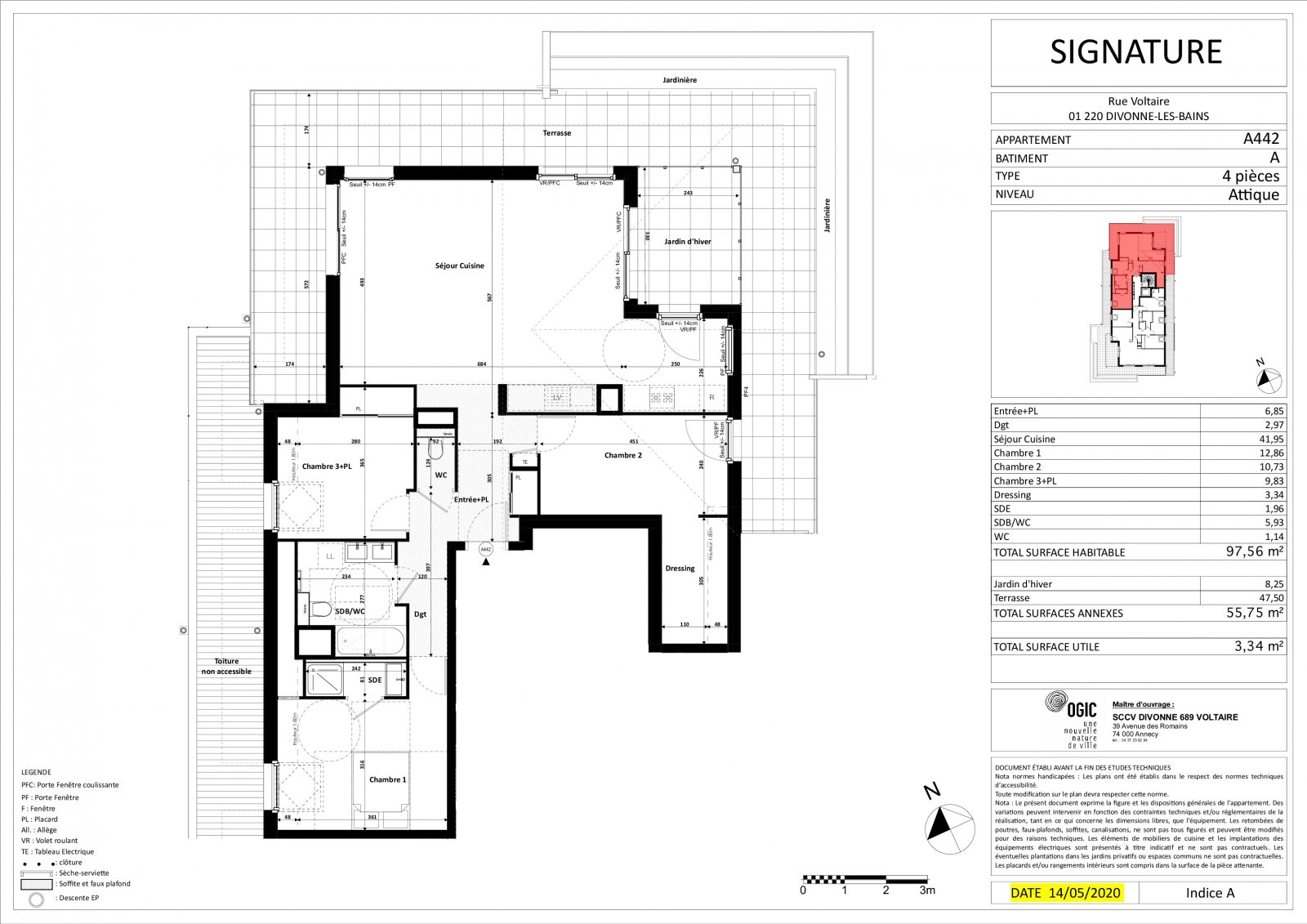 Plan 2D - lot A442