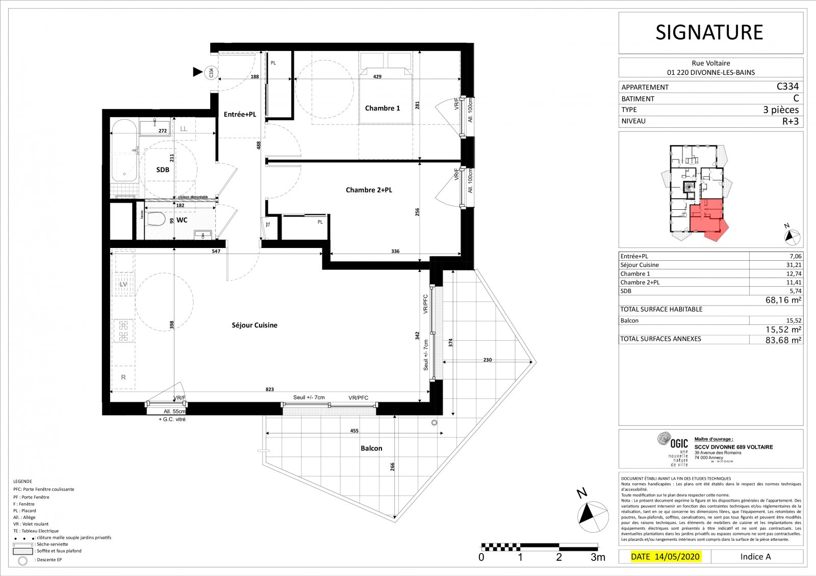 Plan 2D - lot C334