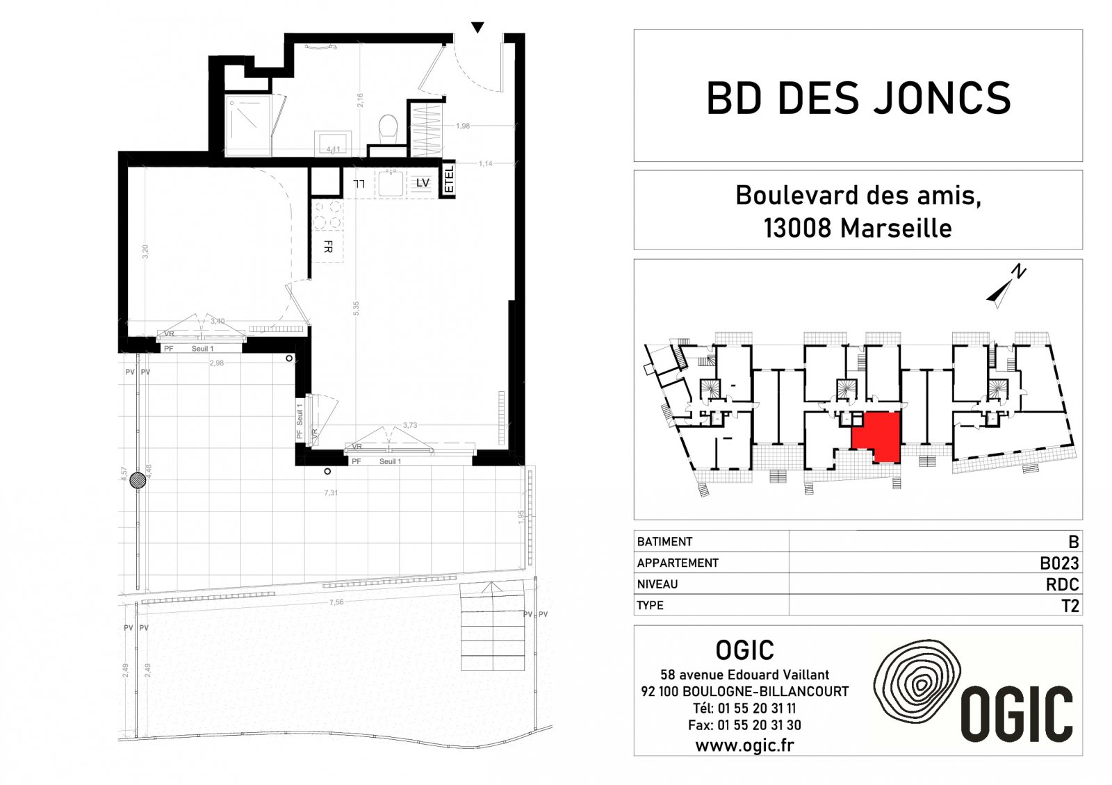 Plan 2D - lot B023