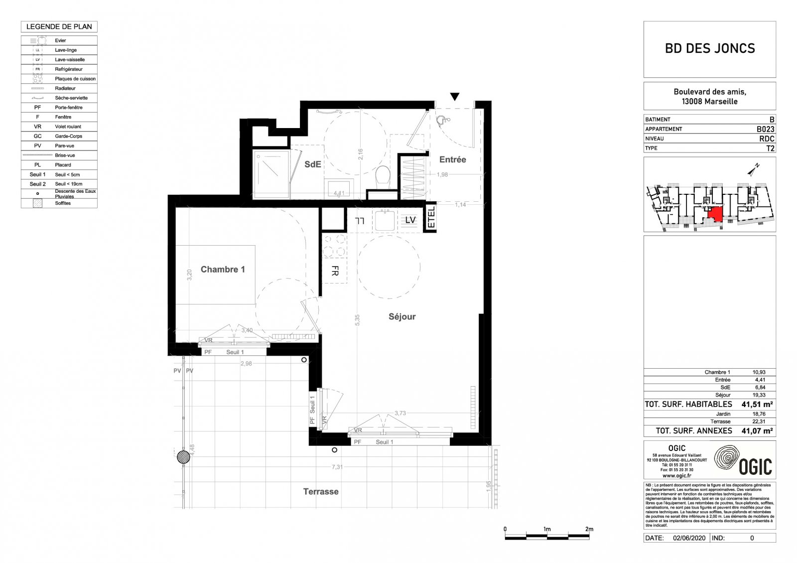 Plan 2D - lot B023