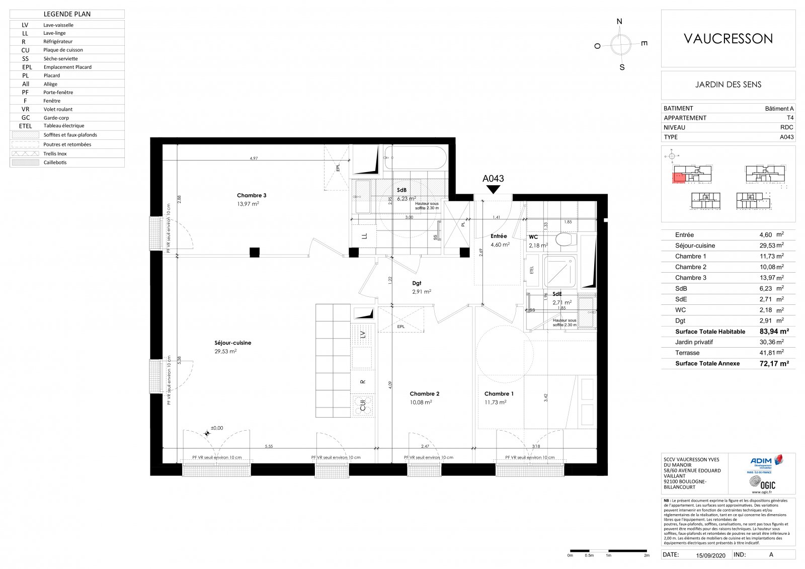 Plan 2D - lot A043